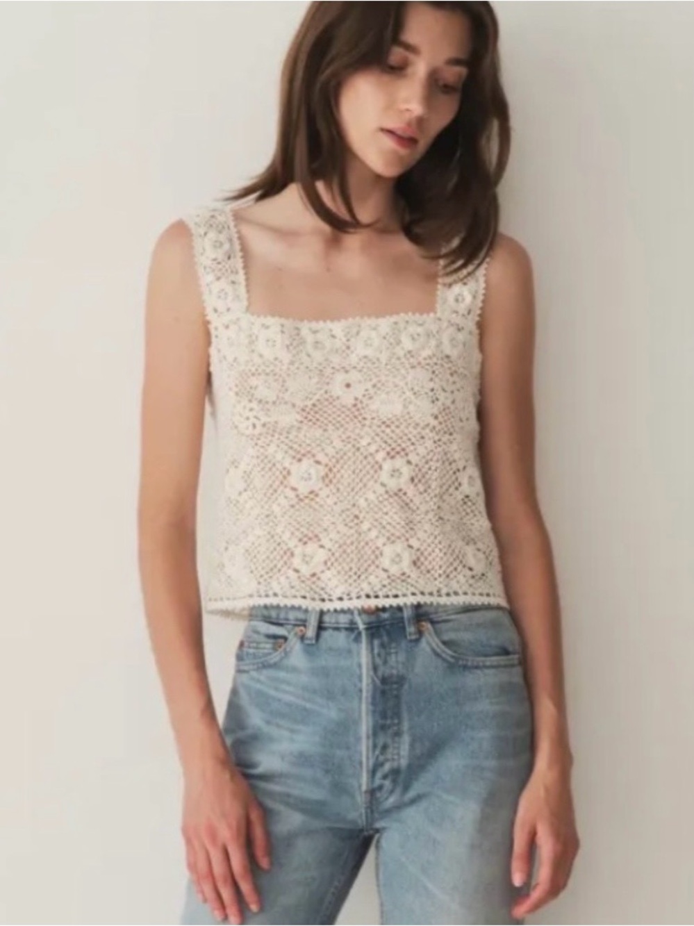 DOEN Edwina Top/ Pearl L EUC